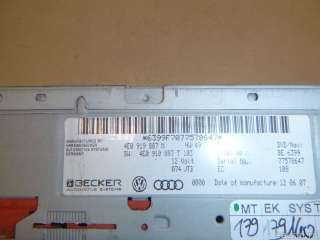 Проигрыватель CD/DVD Audi A6 C6 (S6,RS6) 2009г. 4E0910888PX VAG - Фото 5