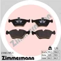 231831951 zimmermann Тормозные колодки передние к BMW 2 F45/F46 Арт 72174410