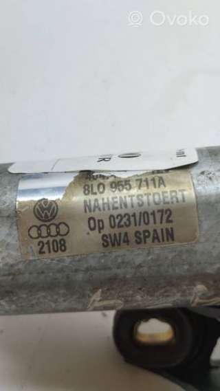 Моторчик заднего стеклоочистителя (дворника) Audi A4 B5 1996г. 8l0955711a, 02310172 , artLAD1802 - Фото 2