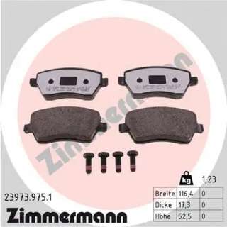 239739751 zimmermann Тормозные колодки комплект к Nissan Micra K12 Арт 73675898