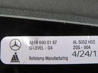Молдинг стекла двери передней левой наружный Mercedes ML/GLE w166 2012г. A1666900187 - Фото 3