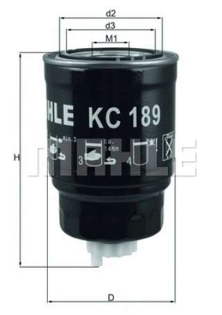 kc189 knecht-mahle Фильтр топливный к Nissan NP Арт 73705641