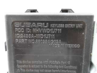 Блок управления бесключевым доступом Subaru Tribeca 2009г. 88035AG03A - Фото 3