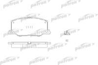 pbp602 patron Тормозные колодки комплект к Lexus ES 1 Арт 73661307