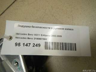 Подушка безопасности в рулевое колесо Mercedes CLK W209 2003г. 2198601502 - Фото 6