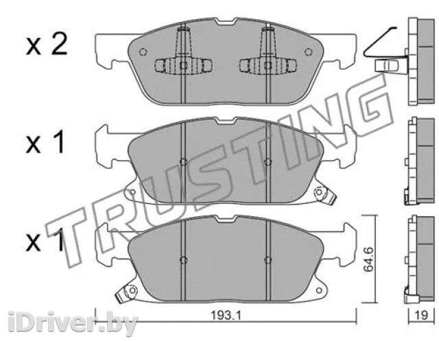 Тормозные колодки комплект Ford Galaxy 3 2000г. 11170 trusting - Фото 1