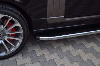 Порог левый боковые подножки NewStarChrome Lexus LX 3 2003г.  - Фото 7
