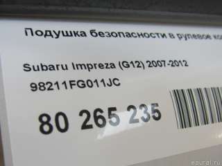 Подушка безопасности в рулевое колесо Subaru Impreza 3 2008г. 98211FG011JC - Фото 8