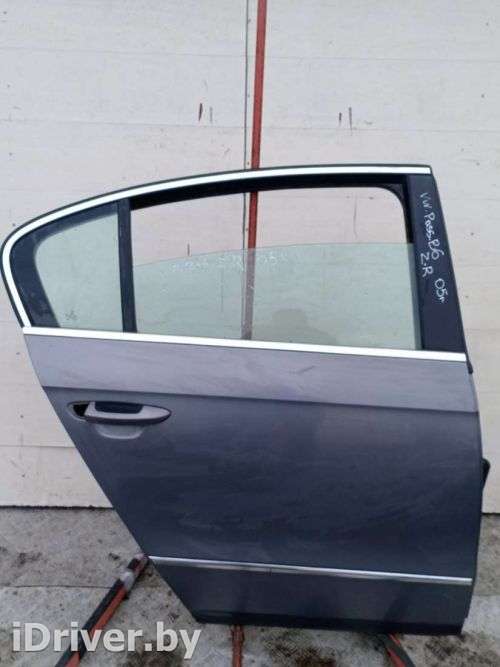 Дверь задняя правая Volkswagen Passat B6 2005г.  - Фото 1