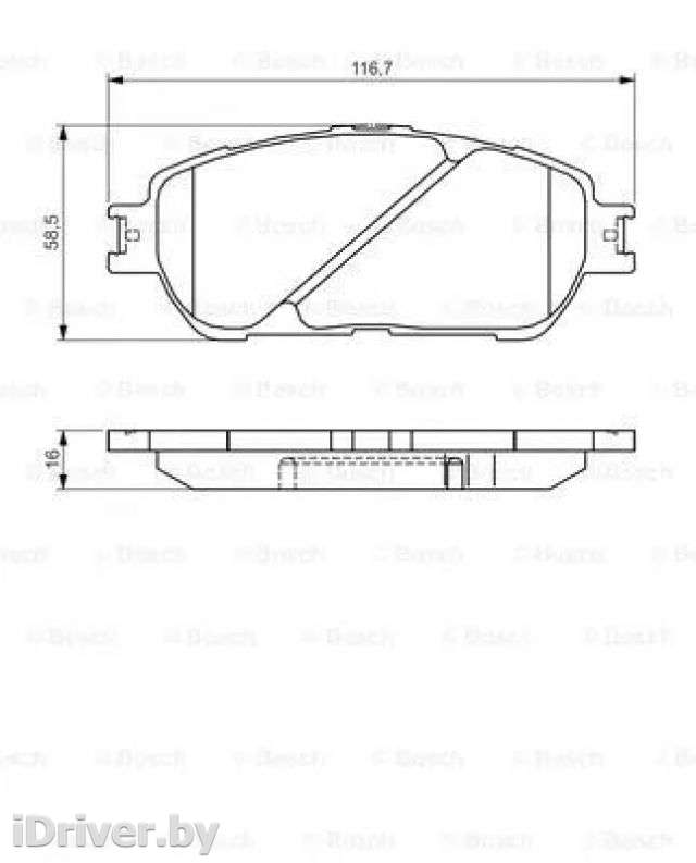 Тормозные колодки комплект Lexus ES 1 2000г. 0986495160 bosch - Фото 1