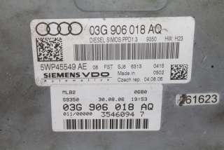 Блок управления двигателем Audi A4 B7 2006г. 03G906018AQ, 5WP45549 , art10318293 - Фото 4