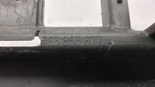 Заглушка (решетка) в бампер передний Skoda Octavia A8 2021г. 5e3853677A - Фото 4