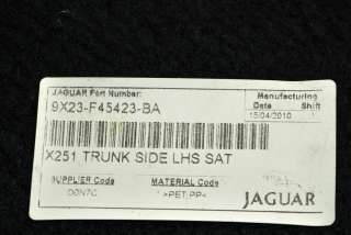 9X23-F4523-BA , art813241 Обшивка багажника Jaguar XF 250 Арт 813241