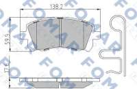 fo994581 fomar Тормозные колодки комплект к Subaru Forester SG Арт 73662902