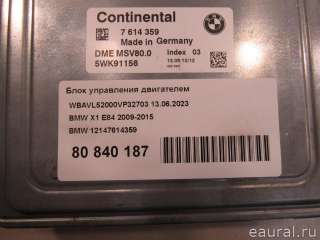 Блок управления двигателем BMW X1 E84 2005г. 12147614359 - Фото 5