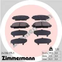 243361751 zimmermann Тормозные колодки передние к Toyota Auris 1 Арт 72175005