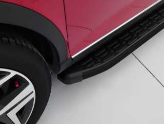 Обвес (комплект) боковые алюминиевые подножки EvoBLACK Hyundai Starex 2019г.  - Фото 3