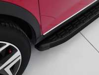 Обвес (комплект) боковые алюминиевые подножки EvoBLACK Opel Vivaro A 2019г.  - Фото 3
