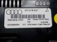 Дисплей информационный Audi A6 C6 (S6,RS6) 2009г. 4F0919603 VAG - Фото 4