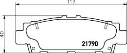 np1108 nisshinbo Тормозные колодки комплект к Lexus LS Арт 73675487