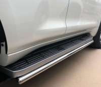 Подножка (усилитель подножки) боковые подножки из нержавейки Peugeot Traveller 2003г.  - Фото 10