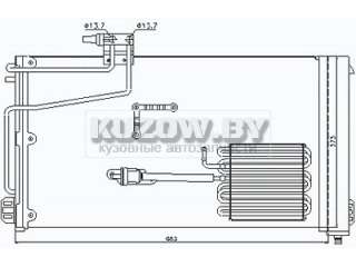 LOR054-016-0014 Радиатор кондиционера к Mercedes C W203 Арт K2321891