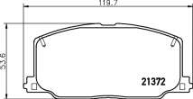 np1037 nisshinbo Тормозные колодки комплект к Toyota Camry V20 Арт 73675458
