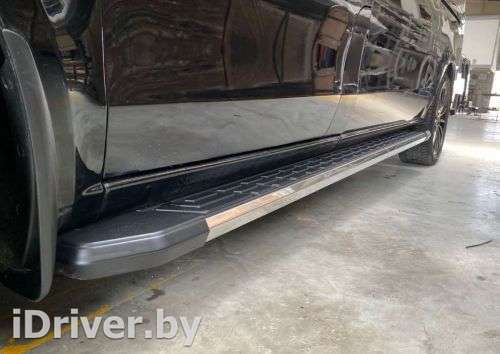 Защитные дуги боковые алюминиевые подножки NewLineCHROME Chevrolet Trax 2019г.  - Фото 1
