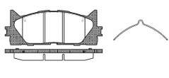 123300 remsa Тормозные колодки комплект к Toyota Camry XV40 Арт 72210760