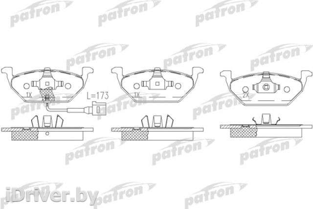 Тормозные колодки комплект Seat Ibiza 4 2000г. pbp1094 patron - Фото 1