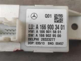 Блок регулировки угла наклона фар Mercedes ML/GLE w166 2013г. Номер по каталогу: A1669003401, совместимые:  A1669002906, A1669003309, A1669007101 - Фото 2