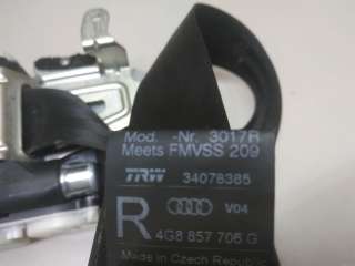 Ремень безопасности с пиропатроном Audi A6 C7 (S6,RS6) 2012г. 4G8857706GV04 - Фото 7