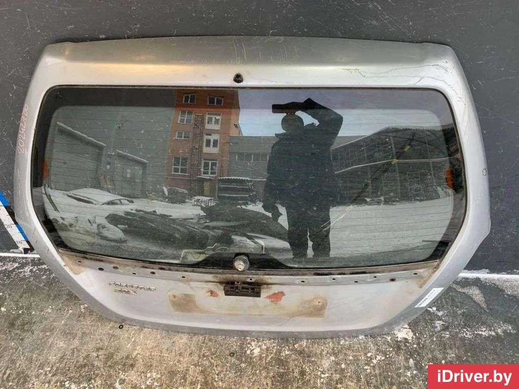 Дверь багажника со стеклом Subaru Forester SK 2004г.   - Фото 4