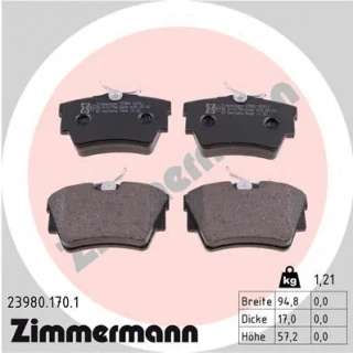 239801701 zimmermann Тормозные колодки комплект к Nissan NV300 Арт 73666701