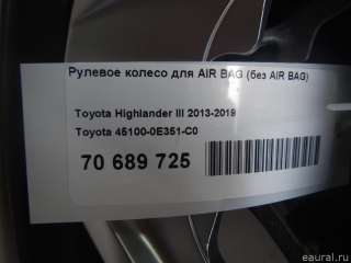 Рулевое колесо Toyota Highlander 3 restailing 2012г. 451000E351C0 Toyota - Фото 14