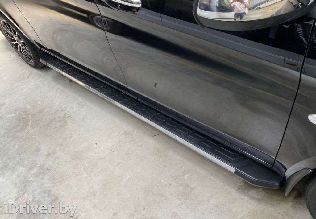 Защитные дуги боковые алюминиевые подножки NewLineCHROME Mercedes X W470 2019г.   - Фото 8
