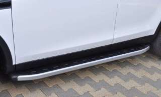 Подножка (усилитель подножки) алюминиевые подножки NewStarGrey Volkswagen Caddy 4 2003г.  - Фото 6