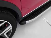  Подножка к Fiat 500X (боковые алюминиевые подножки EvoGREY) Арт 75073287