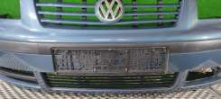 Бампер передний Volkswagen Sharan 1 restailing 2002г.  - Фото 4