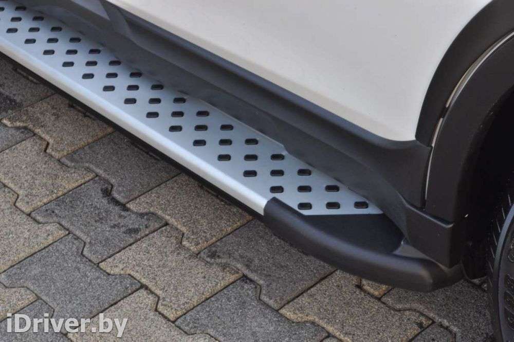 Пороги труба с проступью боковые подножки Artemis Volkswagen Multivan T4 2003г.   - Фото 5