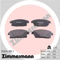 250341851 zimmermann Тормозные колодки передние к Chevrolet Cruze J300 Арт 72175218