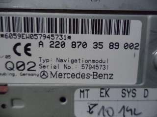Блок навигации Mercedes S W220 2003г. A2208206085 - Фото 4